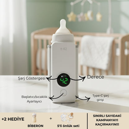 Bebora – Taşınabilir Akıllı Biberon Isıtıcı